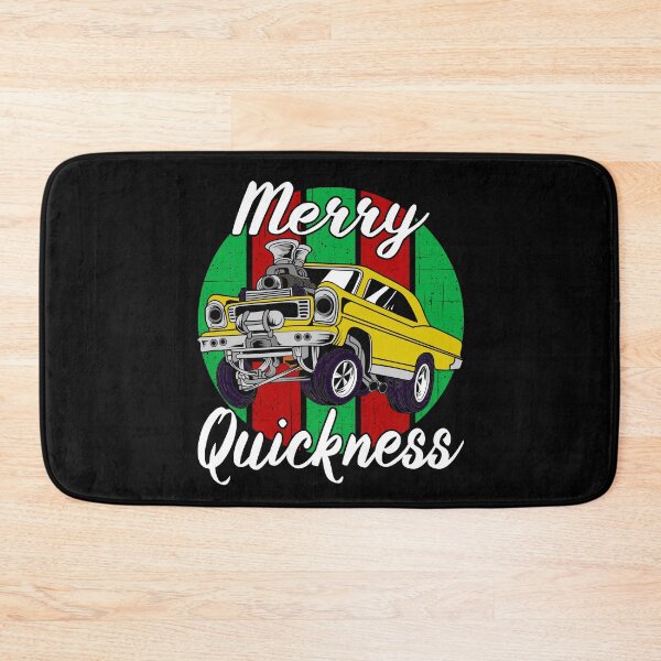 Item preview, Merry Quickness Funny Christmas Vintage Hotrod Muscle Car designed and sold by CharJens.