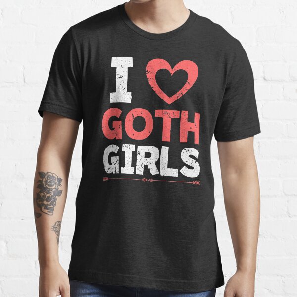 I Love Emo Girls Tshirt / I Heart Emo Girls T Shirt / Y2K 