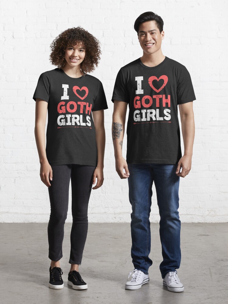 I Love Emo Girls Tshirt / I Heart Emo Girls T Shirt / Y2K 