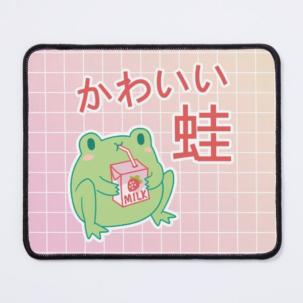 Item preview, Kawaii Strawberry Milk Frog designed and sold by ElectricFangs.