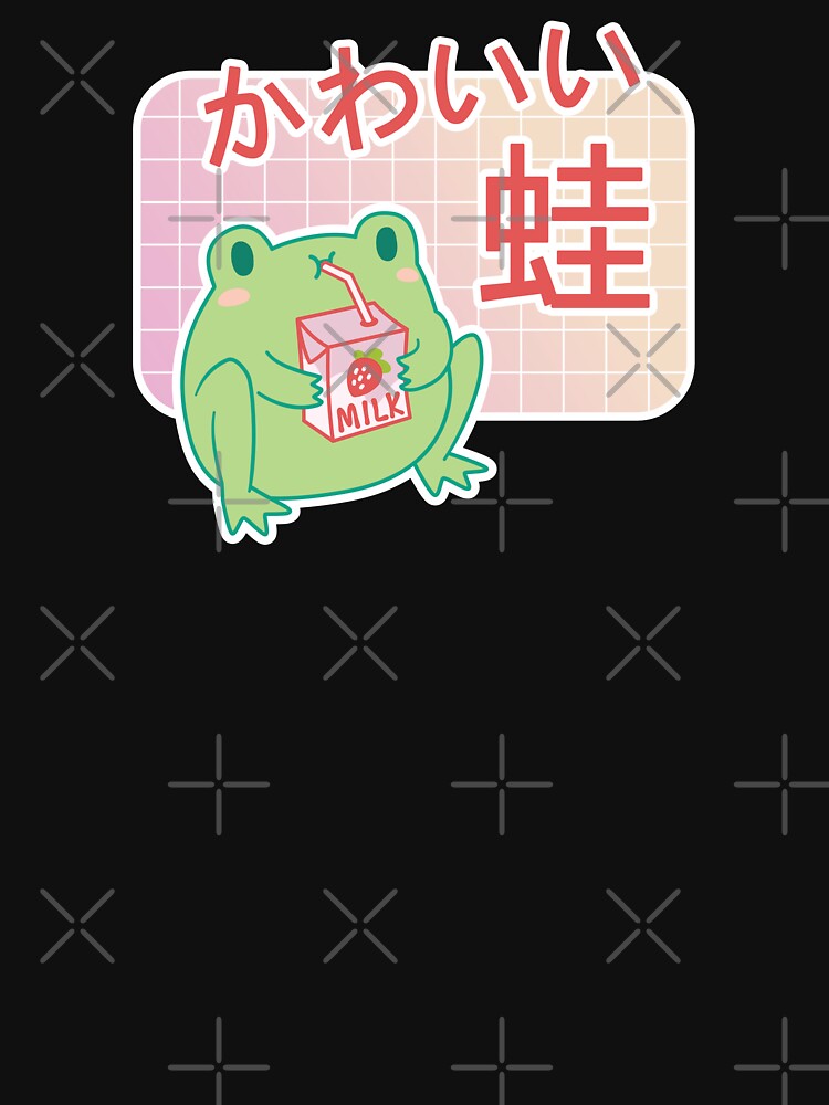 Thumbnail 7 of 7, Classic T-Shirt, Kawaii Strawberry Milk Frog designed and sold by ElectricFangs.