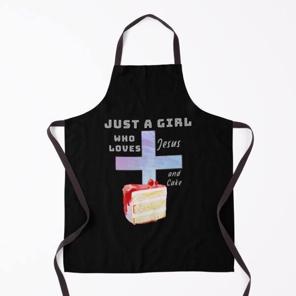Item preview, Just A Girl Who Loves Jesus and Cake! designed and sold by TheKingdomAttic.