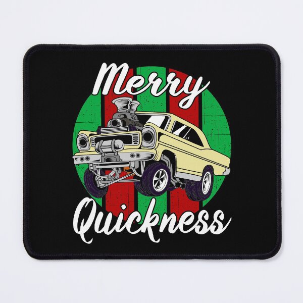 Item preview, Merry Quickness Funny Christmas Vintage Hotrod Muscle Car designed and sold by CharJens.