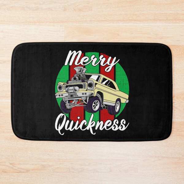 Item preview, Merry Quickness Funny Christmas Vintage Hotrod Muscle Car designed and sold by CharJens.