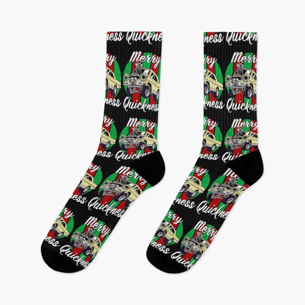 Item preview, Merry Quickness Funny Christmas Vintage Hotrod Muscle Car designed and sold by CharJens.