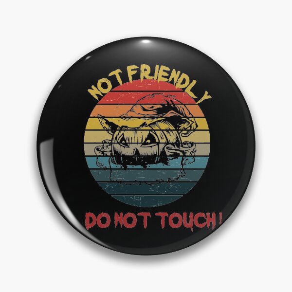 Item preview, Copy of Not Friendly Do Not Touch - Social Distancing Retro Vintage Sunset Scary Pumpkin Design Gift Idea For Halloween designed and sold by Prince - Bestseller ★★★★★.