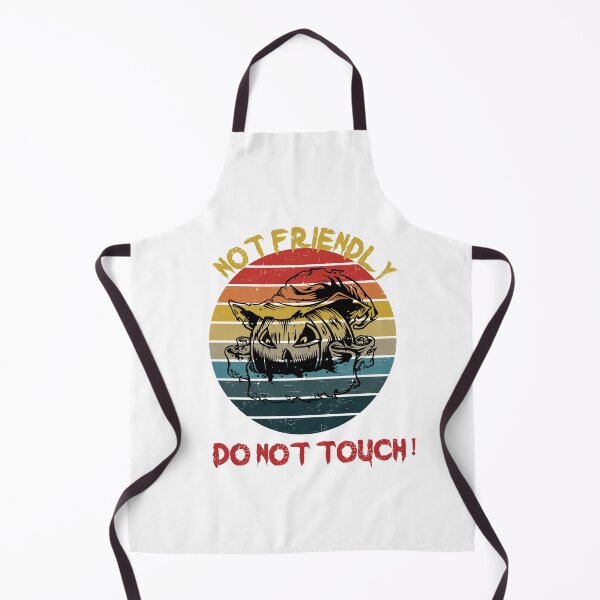 Item preview, Not Friendly Do Not Touch - Social Distancing Retro Vintage Sunset Scary Pumpkin Design Gift Idea For Halloween designed and sold by Prince - Bestseller ★★★★★.