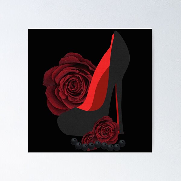 Gothic Red High Heel Floral Arrangement outlet