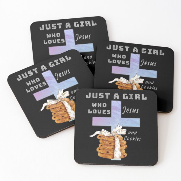 Item preview, Just A Girl Who Loves Jesus and Cookies designed and sold by TheKingdomAttic.