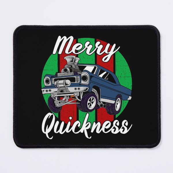 Item preview, Merry Quickness Funny Christmas Vintage Hotrod Muscle Car designed and sold by CharJens.