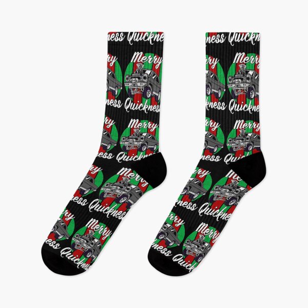Item preview, Merry Quickness Funny Christmas Vintage Hotrod Muscle Car designed and sold by CharJens.