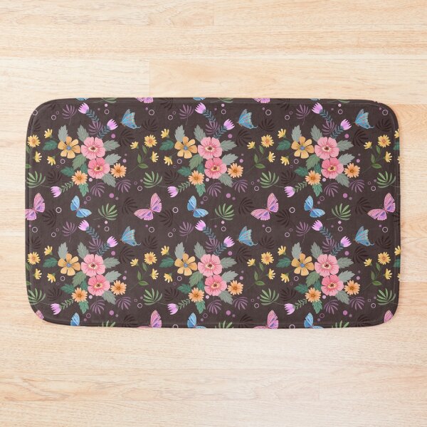 Item preview, Pretty Purple Butterfly Flower Bouquet Pattern designed and sold by thecooltable.