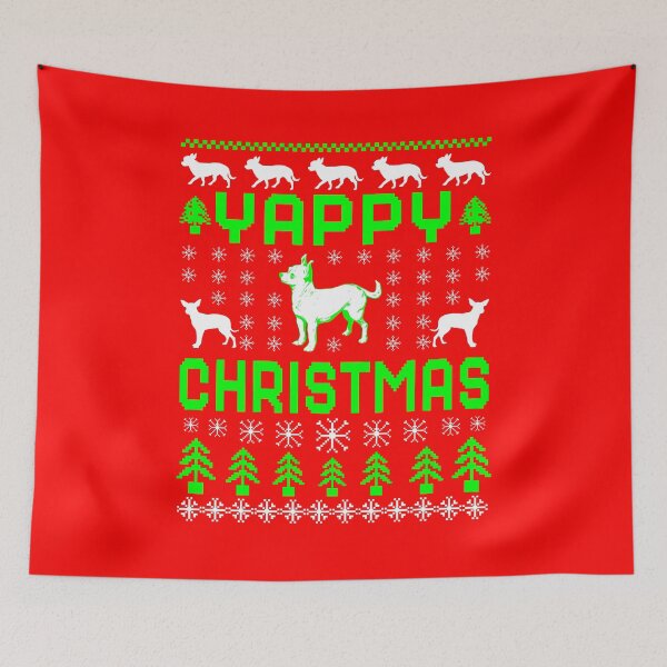 Item preview, Yappy Christmas, Christmas Dog Chihuahua Pattern designed and sold by ACC .