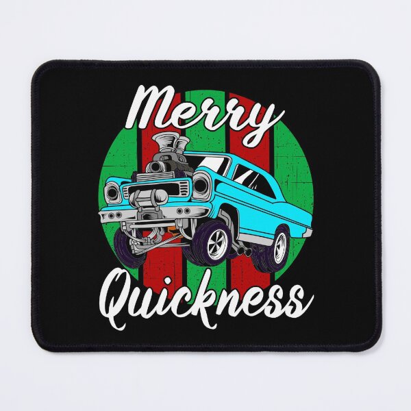 Item preview, Merry Quickness Funny Christmas Vintage Hotrod Muscle Car designed and sold by CharJens.