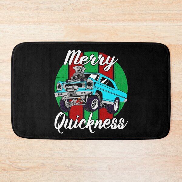 Item preview, Merry Quickness Funny Christmas Vintage Hotrod Muscle Car designed and sold by CharJens.