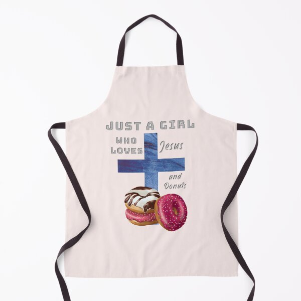 Item preview, Just A Girl Who Loves Jesus and Donuts! designed and sold by TheKingdomAttic.