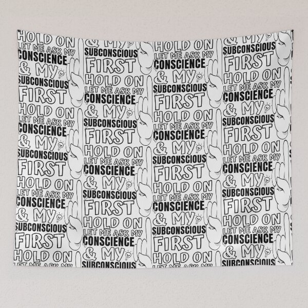 Item preview, Hold On Let Me Ask My Conscience And My Subconscious First designed and sold by Desigffee.