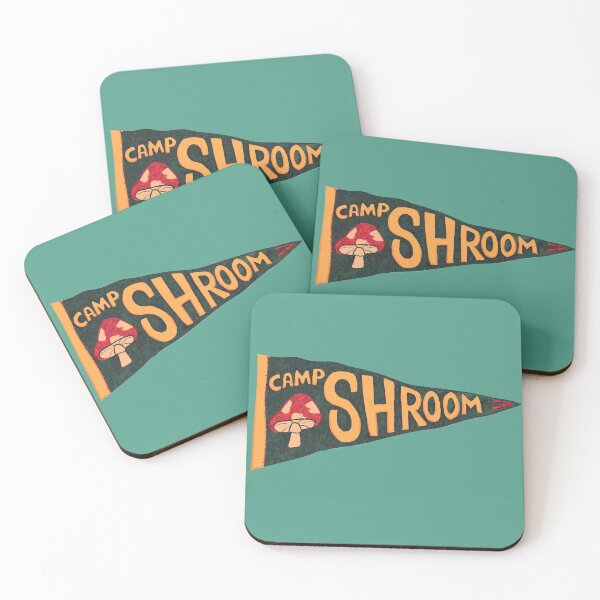 Item preview, Camp Shroom Pennant designed and sold by Lucie Jamais.