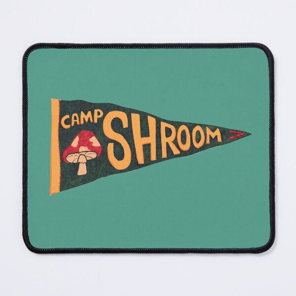 Item preview, Camp Shroom Pennant designed and sold by Lucie Jamais.