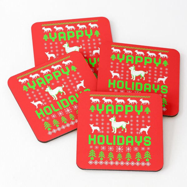 Item preview, Yappy Holidays, Christmas Dog Chihuahua Pattern designed and sold by ACC .