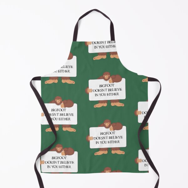 Item preview, Bigfoot Doesn't Believe In You Either Whiteboard In Dark Green designed and sold by LuckyKermit.