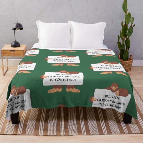 Item preview, Bigfoot Doesn't Believe In You Either Whiteboard In Dark Green designed and sold by LuckyKermit.