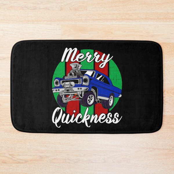 Item preview, Merry Quickness Funny Christmas Vintage Hotrod Muscle Car designed and sold by CharJens.