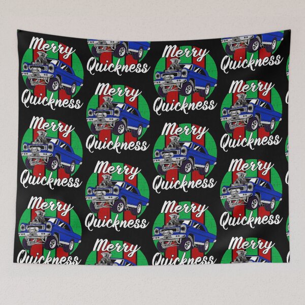 Item preview, Merry Quickness Funny Christmas Vintage Hotrod Muscle Car designed and sold by CharJens.