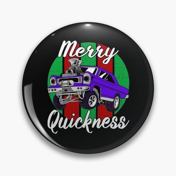 Item preview, Merry Quickness Funny Christmas Vintage Hotrod Muscle Car designed and sold by CharJens.