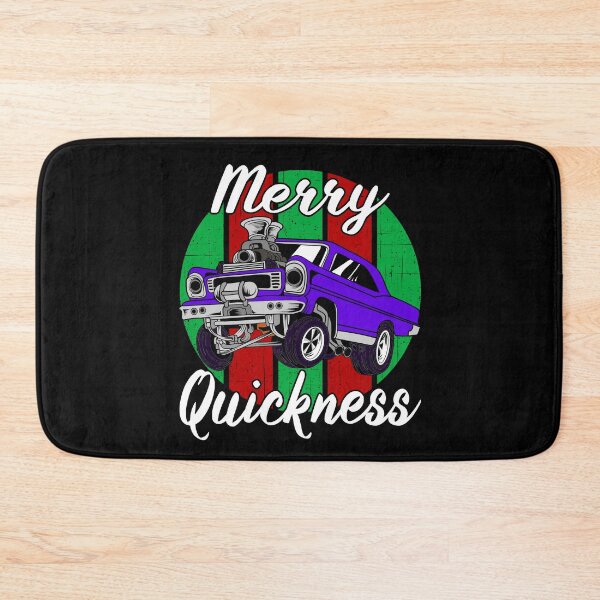 Item preview, Merry Quickness Funny Christmas Vintage Hotrod Muscle Car designed and sold by CharJens.