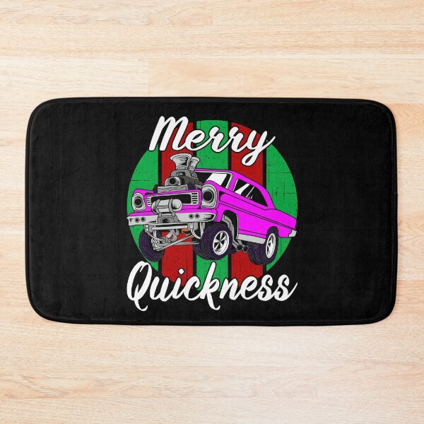 Item preview, Merry Quickness Funny Christmas Vintage Hotrod Muscle Car designed and sold by CharJens.