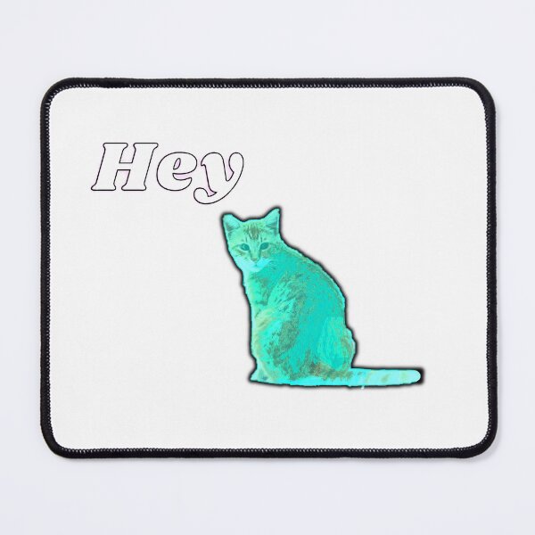 Item preview, cat says hey - flashy cat - Cat Whisperer Retro designed and sold by nasani.