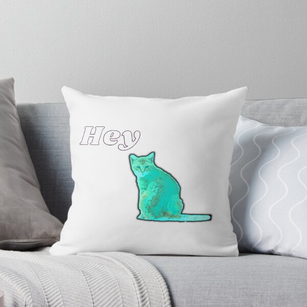Item preview, cat says hey - flashy cat - Cat Whisperer Retro designed and sold by nasani.