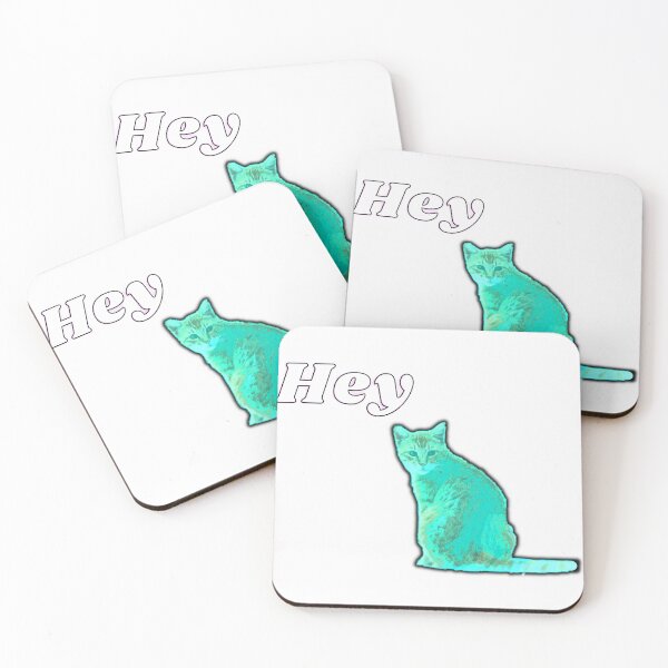 Item preview, cat says hey - flashy cat - Cat Whisperer Retro designed and sold by nasani.