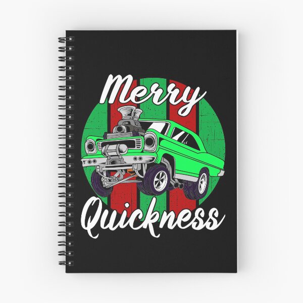 Item preview, Merry Quickness Funny Christmas Vintage Hotrod Muscle Car designed and sold by CharJens.