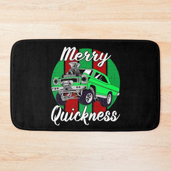 Item preview, Merry Quickness Funny Christmas Vintage Hotrod Muscle Car designed and sold by CharJens.