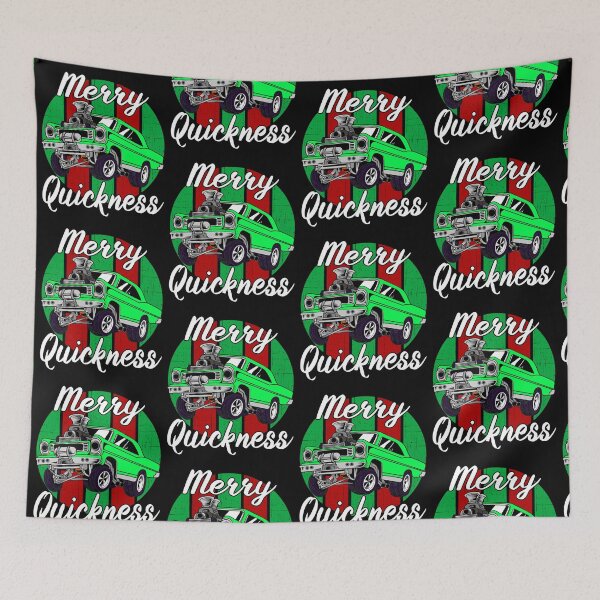 Item preview, Merry Quickness Funny Christmas Vintage Hotrod Muscle Car designed and sold by CharJens.