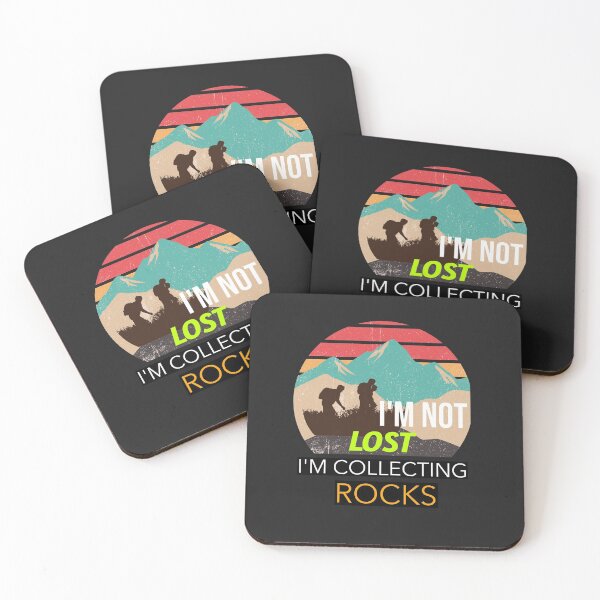 Item preview, I'M NOT LOST I'M COLLECTING ROCKS T-SHIRT/STICKER designed and sold by BestCoolStuff.