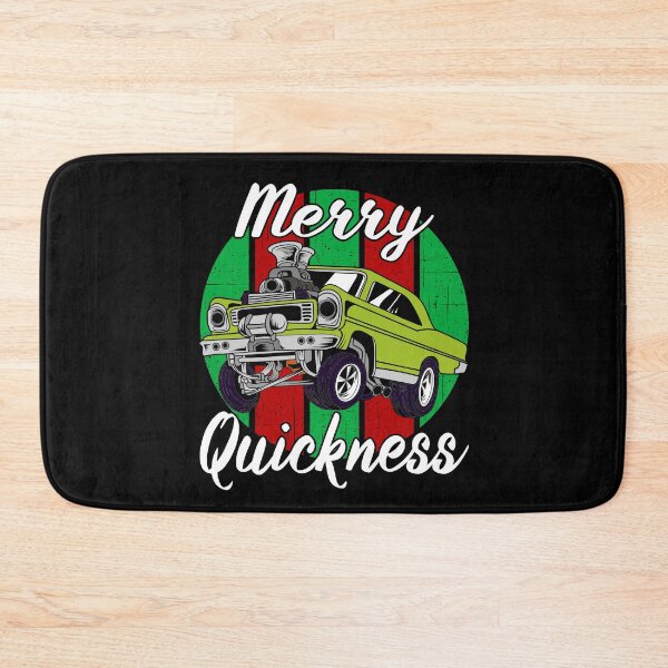 Item preview, Merry Quickness Funny Christmas Vintage Hotrod Muscle Car designed and sold by CharJens.