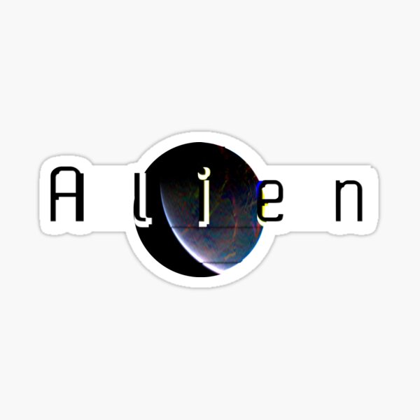 Alien Planet Kunst Sticker