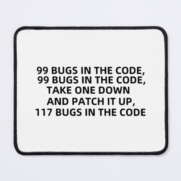 Item preview,  Funny Programmer Bugs and Patch code Java C++ Python Love Art Design Happy Apparel Essential Inspiration Joy Mood Funny Cat designed and sold by DesignByHeartUK.