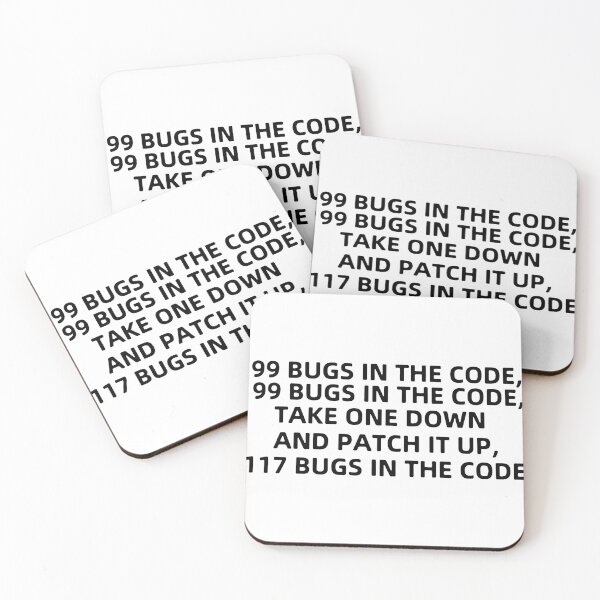 Item preview,  Funny Programmer Bugs and Patch code Java C++ Python Love Art Design Happy Apparel Essential Inspiration Joy Mood Funny Cat designed and sold by DesignByHeartUK.