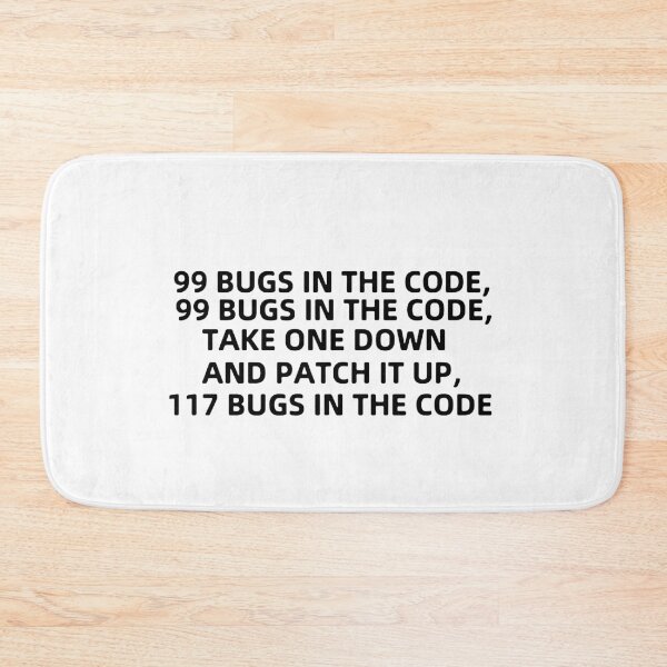 Item preview,  Funny Programmer Bugs and Patch code Java C++ Python Love Art Design Happy Apparel Essential Inspiration Joy Mood Funny Cat designed and sold by DesignByHeartUK.