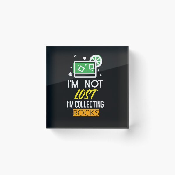 Item preview, I'M NOT LOST I'M COLLECTING ROCKS ESSENTIAL T-SHIRT designed and sold by BestCoolStuff.