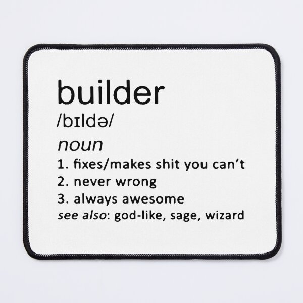 Item preview, I love Builder Defo Builder Architect Engineer Fix Building Love Gift Premium Apparel Funny Holiday Xmas designed and sold by DesignByHeartUK.