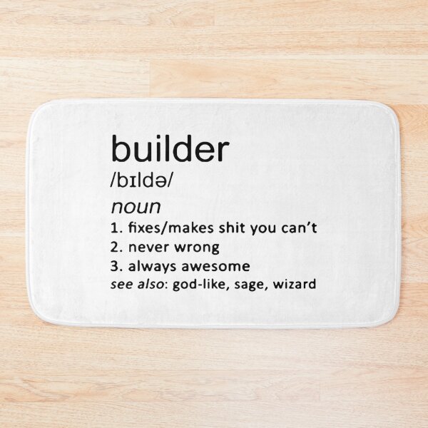 Item preview, I love Builder Defo Builder Architect Engineer Fix Building Love Gift Premium Apparel Funny Holiday Xmas designed and sold by DesignByHeartUK.