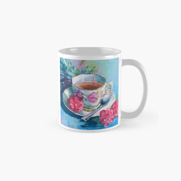 'Teacup #2 (Earl Grey)' in oils on board Classic Mug