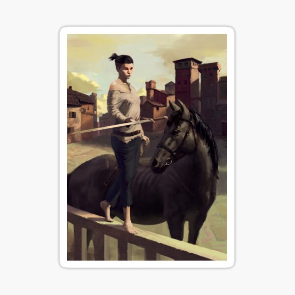 Famine from The Wrath Trilogy, by TJ Dallas Sticker