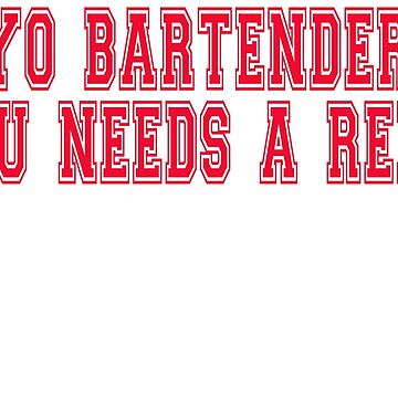 Major League Quote - Yo Bartender Jobu Needs A Refill Essential T-Shirt  for Sale by movie-shirts