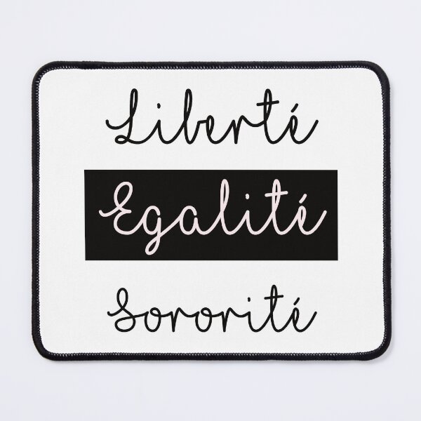 Item preview, Liberte Egalite Sororite black and white designed and sold by RetroPrints.